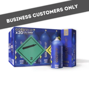 20 x GoldWhip Mini 200g N2O Tanks (case)